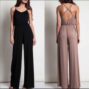 Cross back jumpsuit